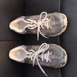 Gray Nike AirMax shoes